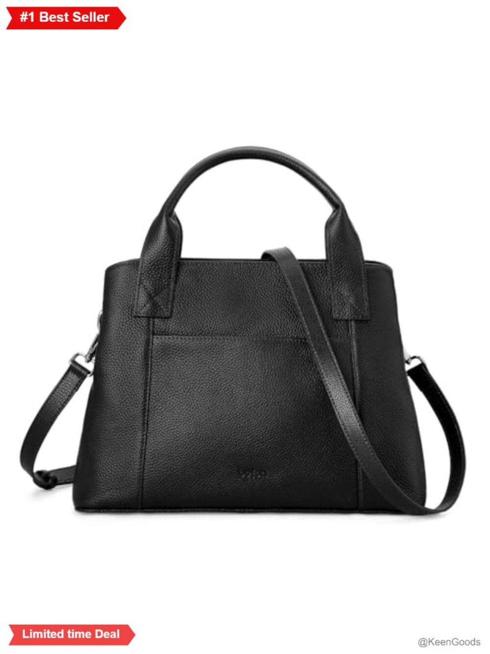 Genuine Leather Satchel Tote Crossbody Bag Adjustable Removable Strap